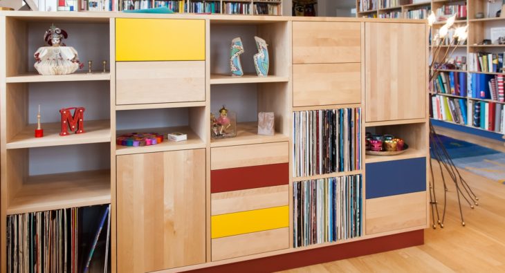 Raumteiler Bibliothek Birke